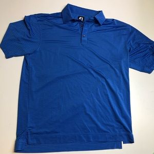 FootJoy Blue Golf Shirt Mens Polo Large